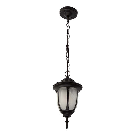 LAMPARA EXTERIOR COLGANTE/TECHO  OXIDO 1 LUZ E27 60W