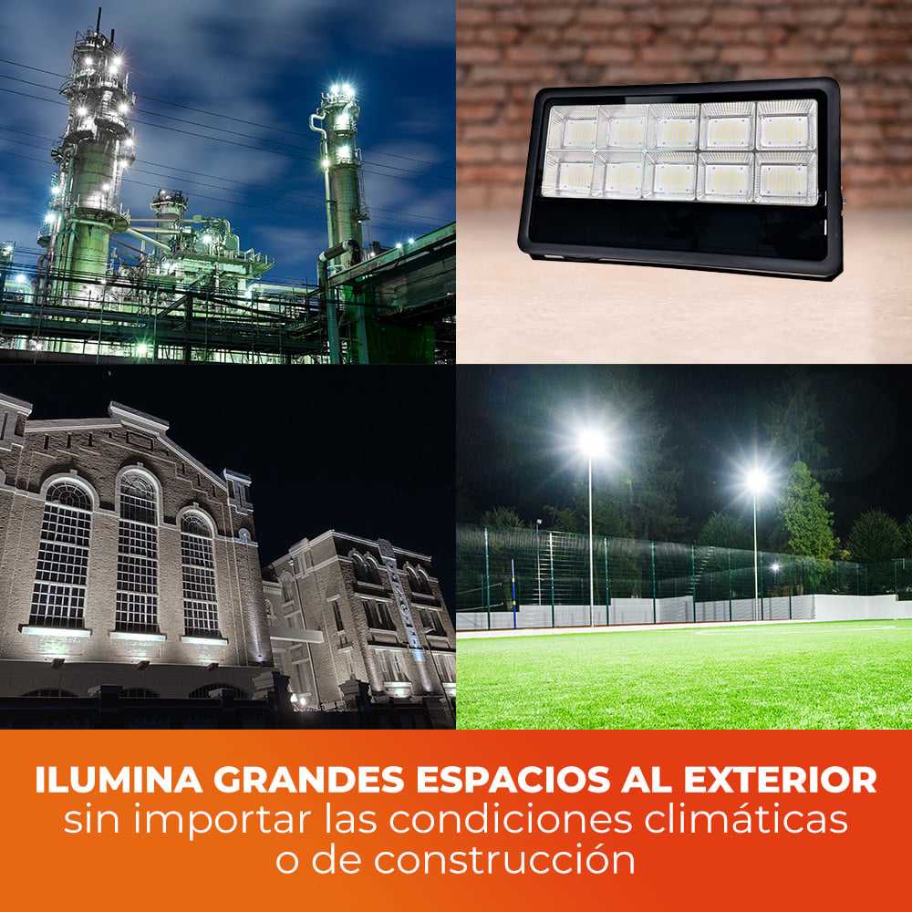 REFLECTOR EXT LED 500W 100-240V 44000LM 65K NGR