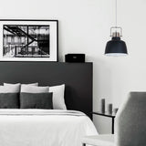 LUMINARIA COLGANTE METAL NEGRO/COBRE 1X60W. ALHENA I