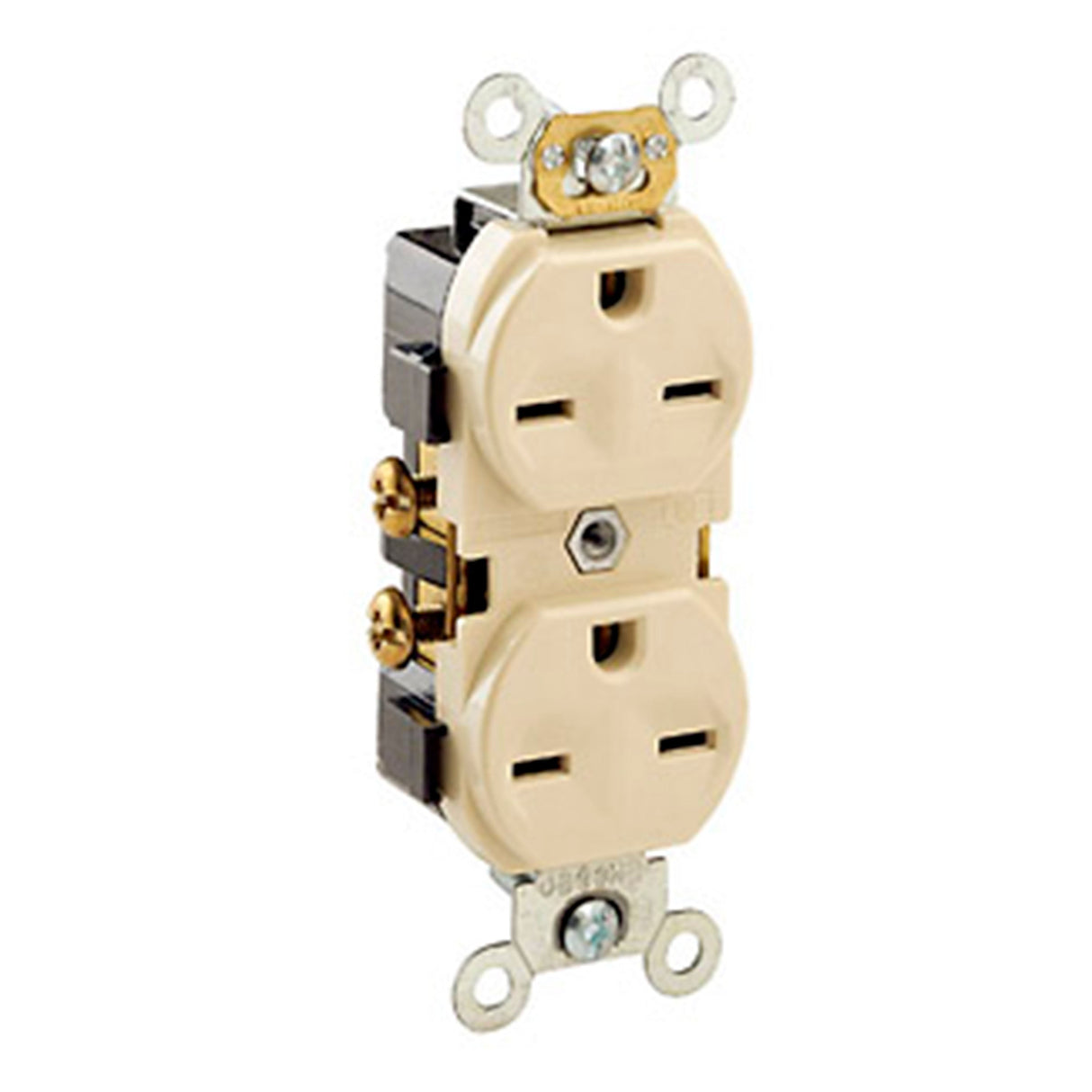 CONTACTO DUPLEX TIPO CHINO 250V MARFIL LEVITON 05028-00I *** OFRECER 46104 O R1K16 ***