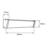 EXT LED 50W100-240V3496LM3000K GRIS