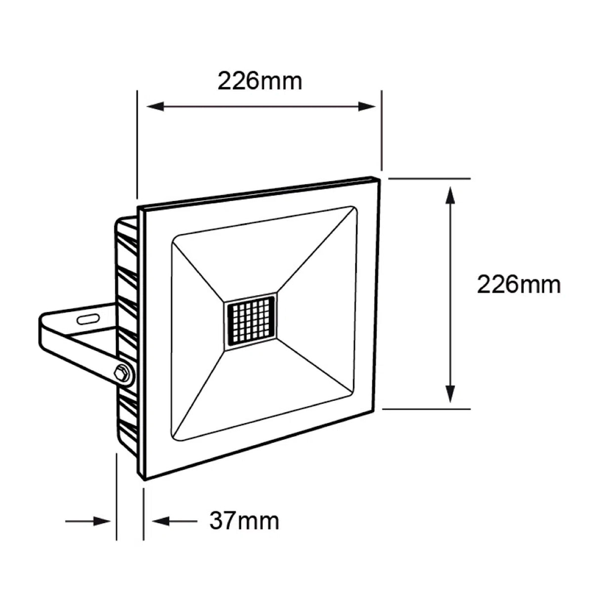 REFLECTOR LED ALADFAR I TECNOLITE EXTERIOR 50W LUZ ÁMBAR IP65 IK07 LED INTEGRADO