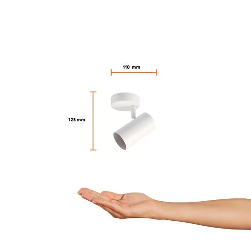 LAMPARA SPOT DE SOBREPONER DIRIGIBLE 1 BASE GU10 POTENCIA MAX. 50 W NO INCLUYE FOCO 50LVC880MVB