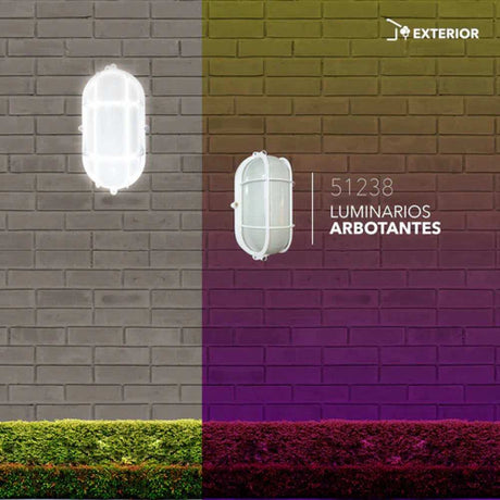 LUMINARIO ARBOTANTE OVALADA 7W 90-265V 6500K BLANCO MCA PHILCO