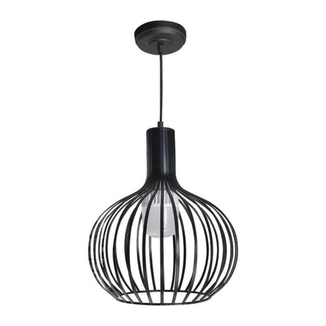 SLP LUMINARIO DECORATIVO PARA SUSPENDER BASE E26 ACABADO NEGRO ACABADO DE HIERRO MCA PHILCO