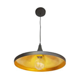 SLP LUMINARIO DECORATIVO PARA SUSPENDER BASE E26 ACABADO NEGRO APLANADO INT COBRE MCA PHILCO