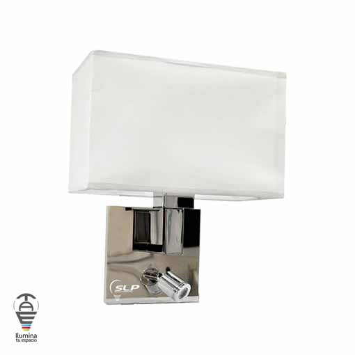 LUMINARIO DE PARED LED 1W CON PANTALLA TEXTIL CON BASE E26 100-240V MCA PHILCO ***HAE 2023***