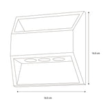 SLP LUMINARIO DE PARED CILINDRICO LED 7W LUZ DIRECTA E INDIRECTA 100-240V MCA PHILCO  *** HAE ***