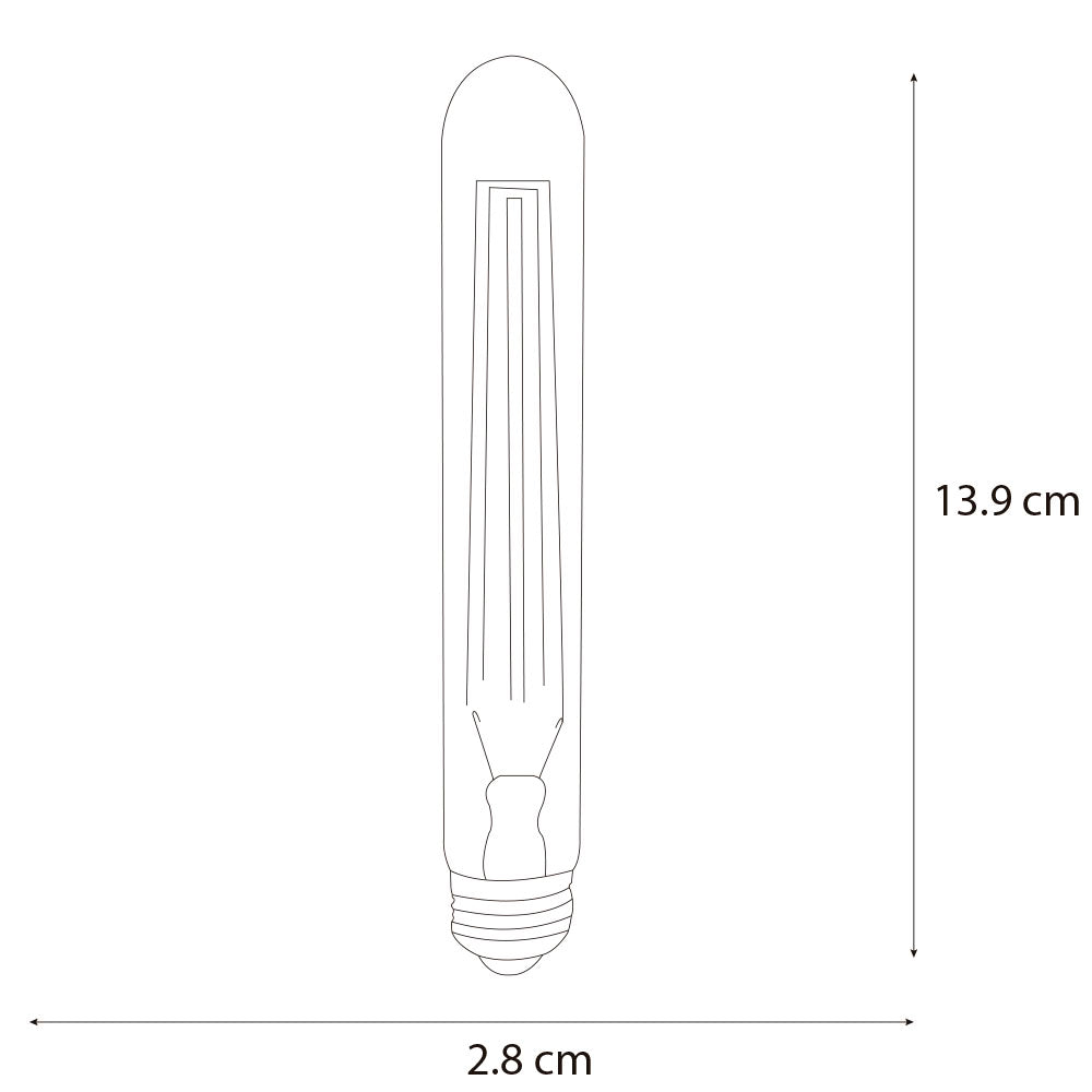 SLP LAMPARA INCANDESCENTE DECORATIVA 40W T28 MCA PHILCO *** HAE ***