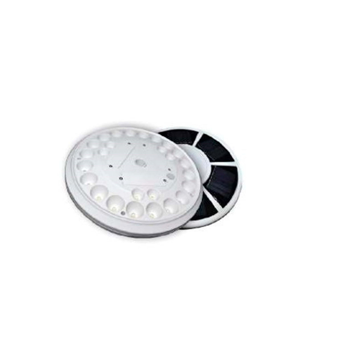 LUMINARIO SOLAR LED CIRCULAR 2W CON PANEL INTEGRADO SOLAR SLP REFLECTOR LED 2W  6500 K ***HAE 2023***