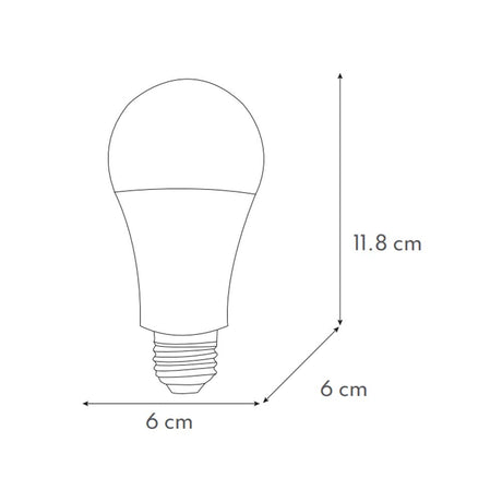 LAMPARA SLP LED BULBO 12W 100-240V E26 6500K 30000H B1X12