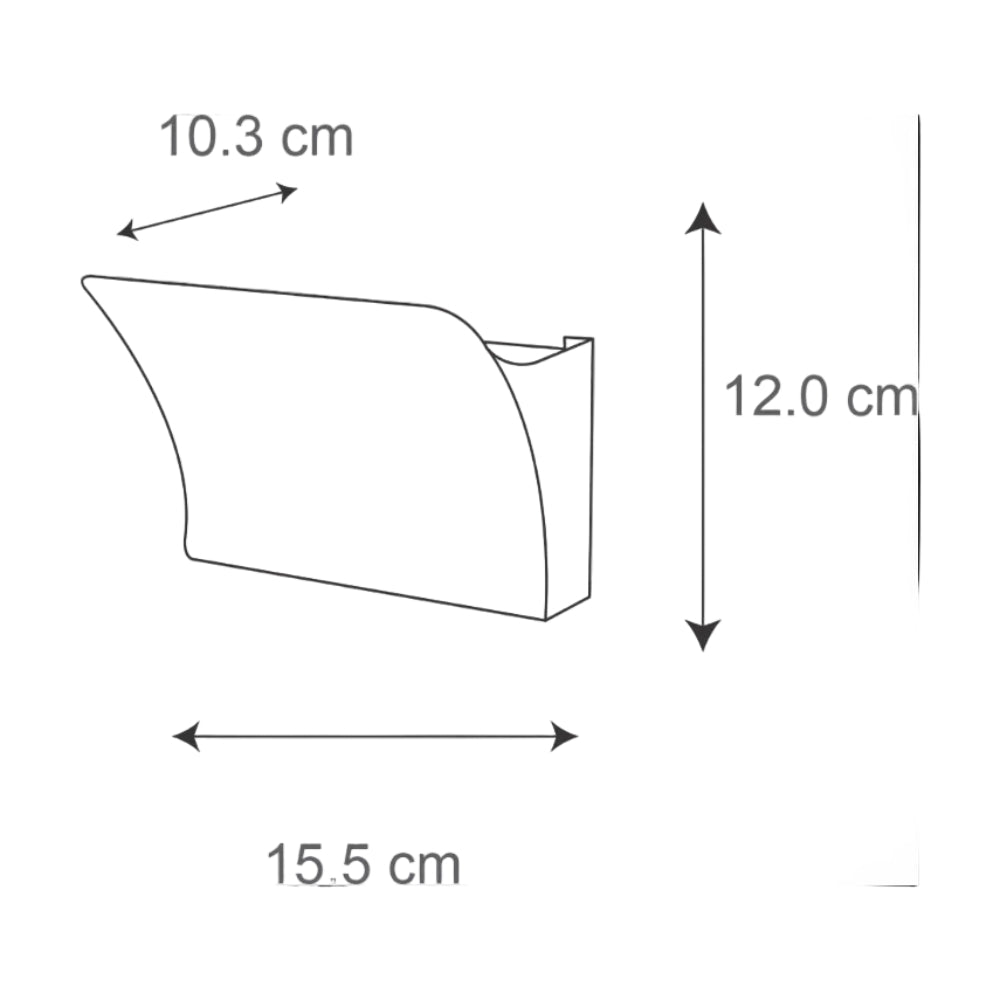 SLP LED LUMINARIO ARBOTANTE IP65 12W 100-240V 3000K COLOR BLANCO DE LUZ INDIRECTA LIZO MCA PHILCO