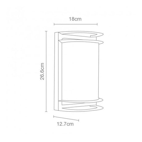ARBOTANTE EXTERIOR ALUMINIO NEGRO CALUX