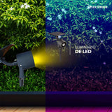 SLP LUMINARIO SOLAR LED COB 2W PARA JARDIN 3500K 300LM IP65 8HR DE LUZ BATERIA LI-ION LITIO CUERPO DE ALUMINIO Y POLICARBONATO COLOR NEGRO MCA PHILCO