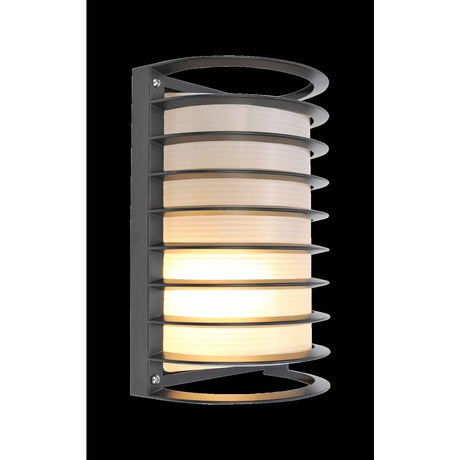 LUMINARIA PARA MURO CALUX 100W 125V IP54 E27 ACABADO NEGRO