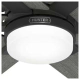 VENTILADOR TECHO 6 ASPAS 52 PULGADAS LED NEGRO MATE AEROEXPRESS 51999 HUNTER