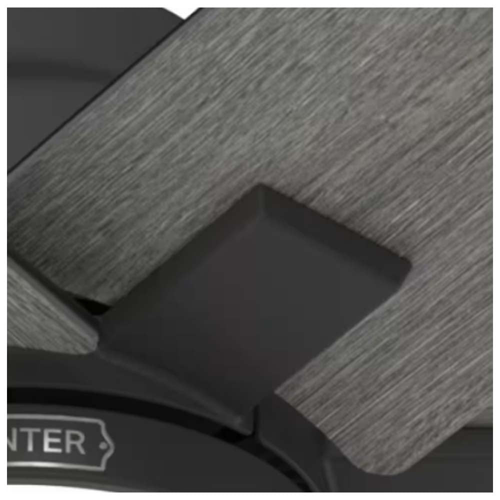 VENTILADOR TECHO 6 ASPAS 52 PULGADAS LED NEGRO MATE AEROEXPRESS 51999 HUNTER