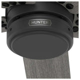 VENTILADOR TECHO 5 ASPAS 52 PULGADAS BURTON EXTERIOR COLOR NEGRO MATE 52247 HUNTER