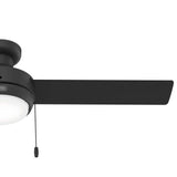 VENTILADOR TECHO 3 ASPAS 52 PULGADAS LED NEGRO MATE 52654 HUNTER