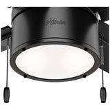 VENTILADOR TECHO 4 ASPAS 52 PULGADAS LED NEGRO MATE 54215 HUNTER