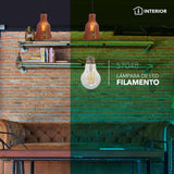 SLP LAMPARA DE FILAMENTO LED 5W E26 3000K IRC>80 330 A60 MCA PHILCO