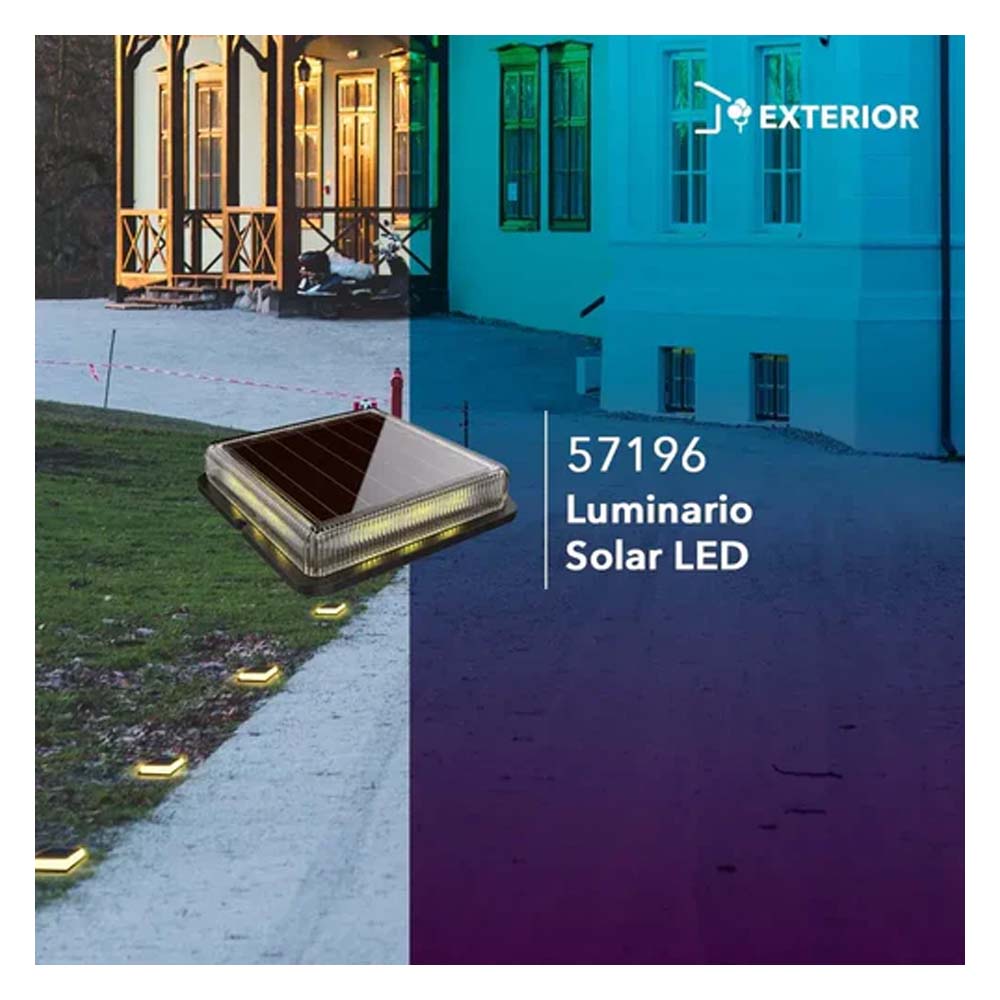 LUMINARIO SOLAR LED SOBREPONER MURO O PISO 1W IP66 5000K *** HA. LUMI ***