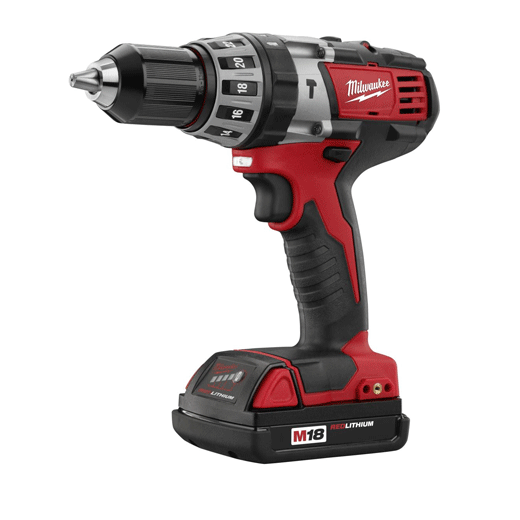 COMBO INALAMBRICO 2 HERRAMIENTAS: DESTORNILLADOR/TALADRO PERCUTOR 1/2" M18 DESTORNILLADOR IMPACTO HEXAGONAL 1/4" M18 2 BATERIAS 18 VOLTS 1.5 AMP M18 1 CARGADOR BATERIA MULTIPLE M12 Y M18 MILWAUKEE