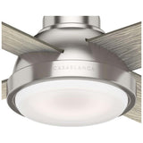 VENTILADOR TECHO 4 ASPAS 44 PULGADAS CON LUZ LED LEVITT COLOR NIQUE CEPILLADO 59436 HUNTER