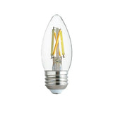 FOCO VELA LED INTELIGENTE FILAMENTO B11 WIFI 5.5 W LUZ BLANCA AJUSTABLE BASE E27 ATENUABLE COMPATIBLE CON APP MOVIL Y ASISTENTES DE VOZ 5EIC27LEDFV200TCW