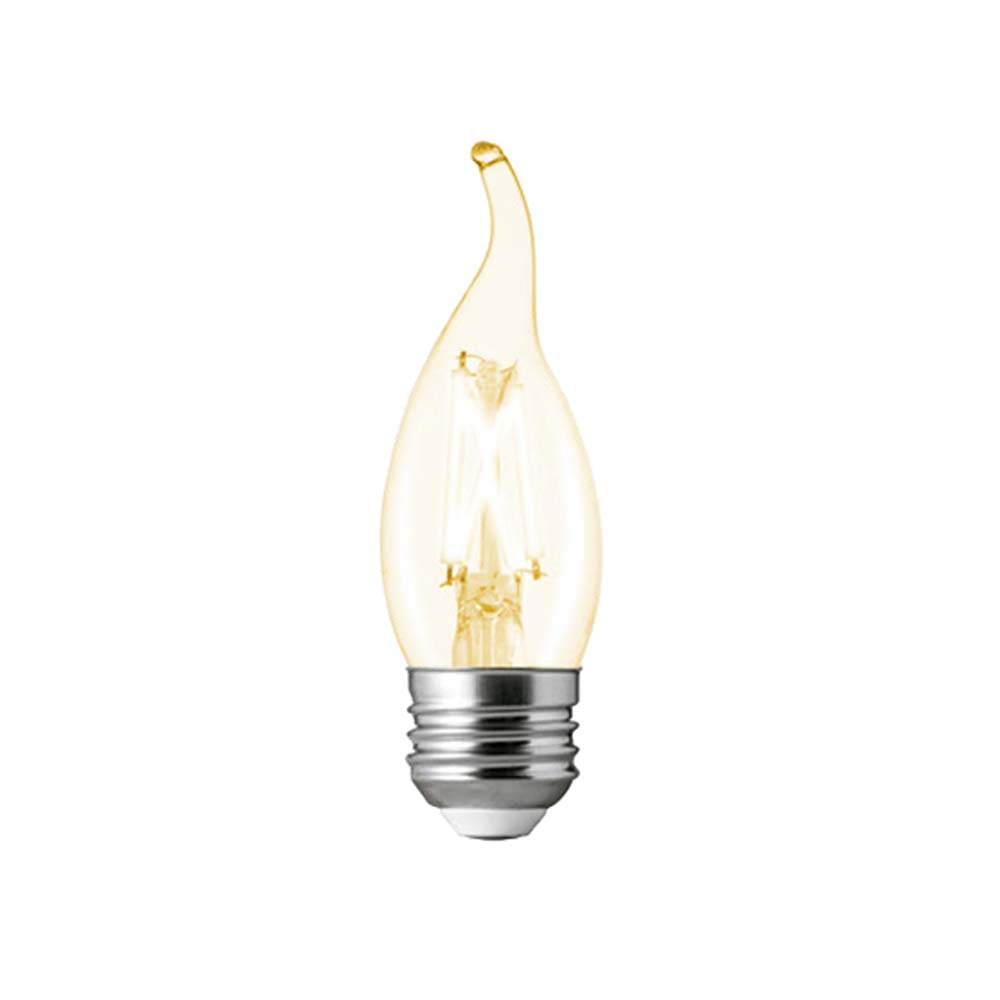 FOCO LED TIPO VELA INTELIGENTE DE 5.5 W CON WIFI COLOR TRANSPARENTE BRIGHT SMART T 5FFE27LEDFV200TCW TECNOLITE