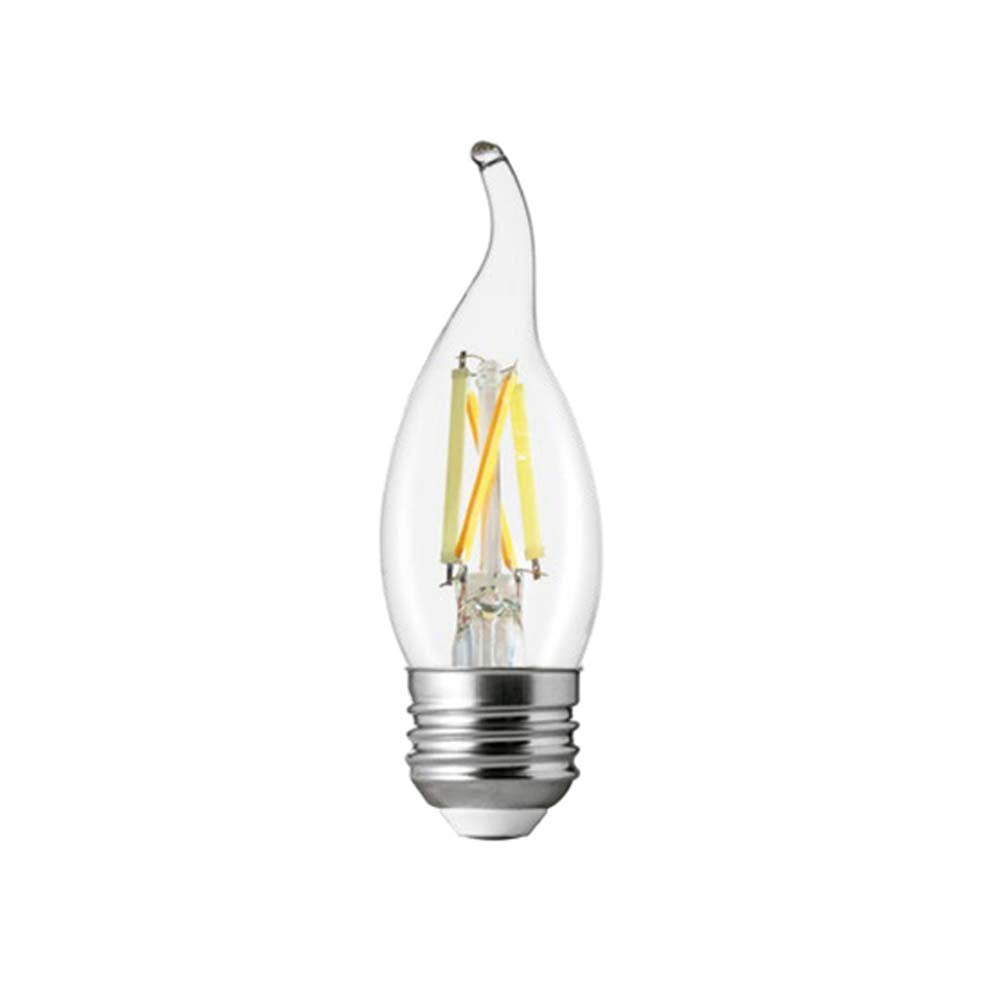 FOCO LED TIPO VELA INTELIGENTE DE 5.5 W CON WIFI COLOR TRANSPARENTE BRIGHT SMART T 5FFE27LEDFV200TCW TECNOLITE