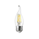 FOCO LED TIPO VELA INTELIGENTE DE 5.5 W CON WIFI COLOR TRANSPARENTE BRIGHT SMART T 5FFE27LEDFV200TCW TECNOLITE