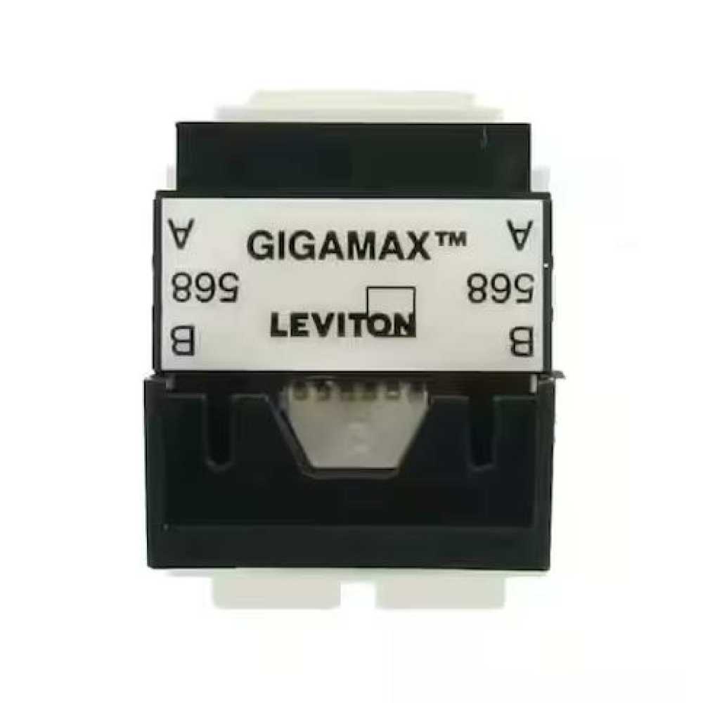 CONECTOR QUICKPORT LEVITON GIGAMAX CATEGORÍA 5E BLANCO