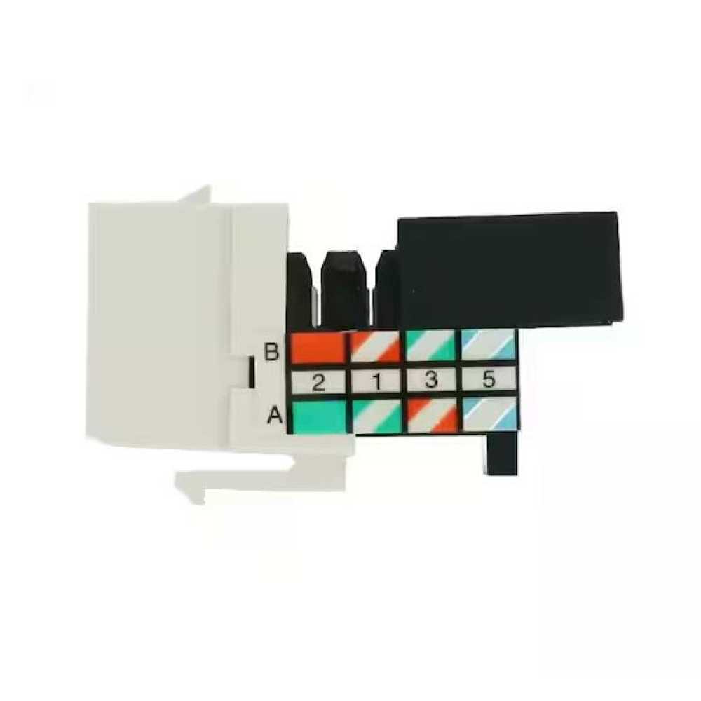 CONECTOR QUICKPORT LEVITON GIGAMAX CATEGORÍA 5E BLANCO