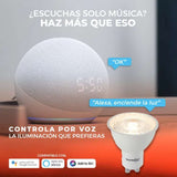 FOCO LED TECNOLITE BEAM SMART 5W LUZ BLANCA DINÁMICA ATENUABLE BASE GU10 COMPATIBLE CON APP MÓVIL Y ASISTENTES DE VOZ