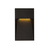 LUZ DE CORTESIA LED SOBREP. MURO 5W/127V. 3000K ALUM. NEGRO KAVE IV