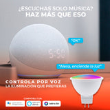 KIT DE 3 LAMPARAS DE LED BASE MR16 5W EN RGB SMART COLOR BLANCO TECNOLITE