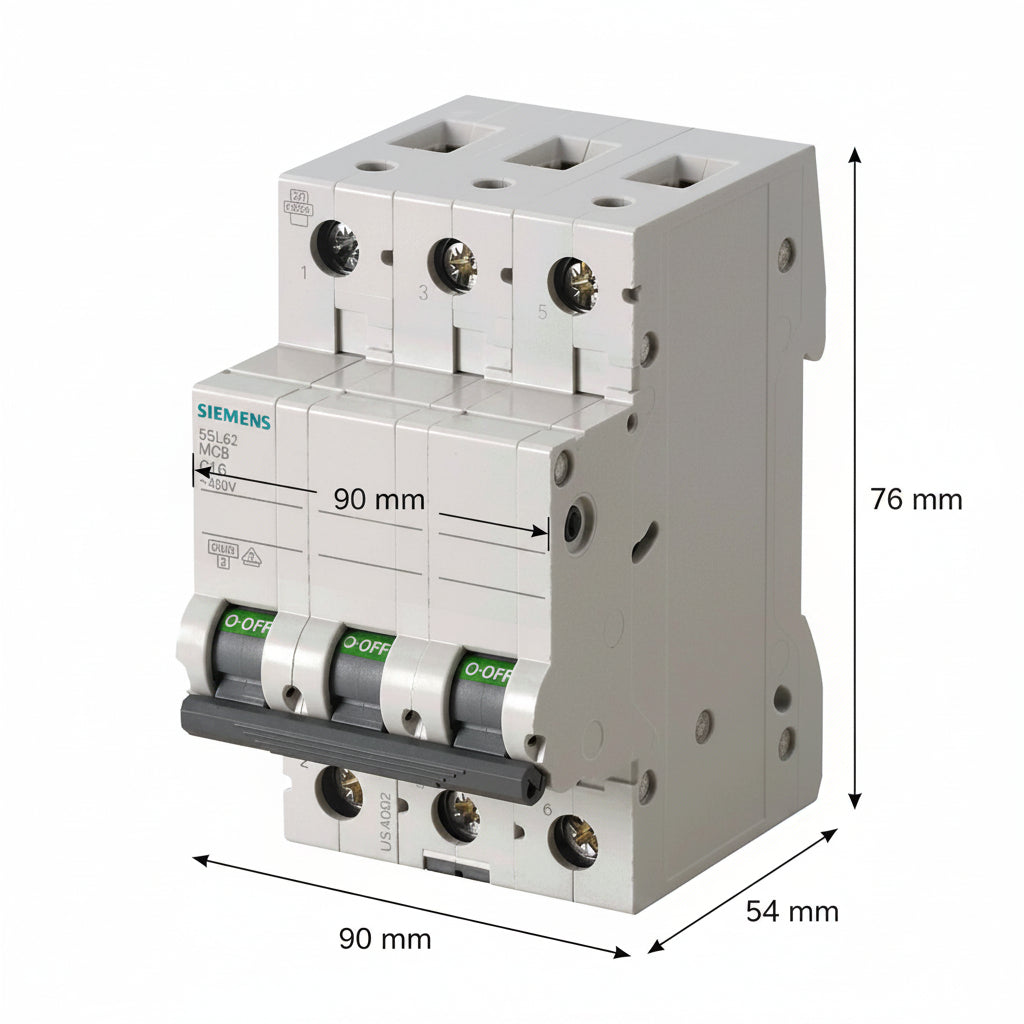 PASTILLA INTERRUPTOR P/RIEL 3X40A 5SL 6KA 250/440V 5SL63407CC SIEMENS
