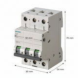 PASTILLA INTERRUPTOR P/RIEL 3X40A 5SL 6KA 250/440V 5SL63407CC SIEMENS