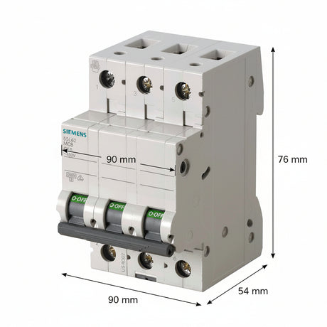 PASTILLA INTERRUPTOR P/RIEL 3X40A 5SL 6KA 250/440V 5SL63407CC SIEMENS