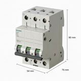 PASTILLA INTERRUPTOR P/RIEL 3X50A 5SL 6KA 250/440V 5SL63507CC SIEMENS