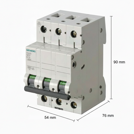 PASTILLA INTERRUPTOR P/RIEL 3X50A 5SL 6KA 250/440V 5SL63507CC SIEMENS