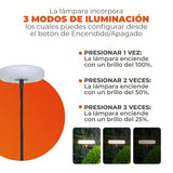 LUMINARIO EXT LED 3.1W 3.7VCD 480LM 30K NGR