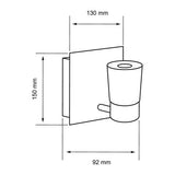 LAMPARA PARED ARBOTANTE CRISTAL LED 5.5W LUZ CALIDA BRILLANTE NO ATENUABLE
