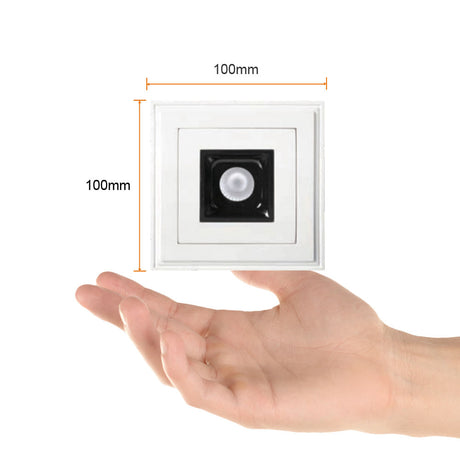 LÁMPARA EMPOTRABLE LED TECNOLITE ACAMAR DE YESO 5.5W LUZ SUAVE CÁLIDA ***TECNOLITE HAE***