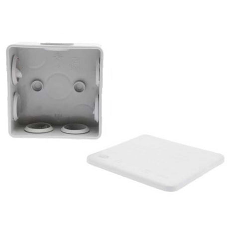 CAJA ESTANCA IP55 90X90X40 C/LADOS DOBLADOS Y TAPA A PRESION *** OFRECER WDL0808P ***