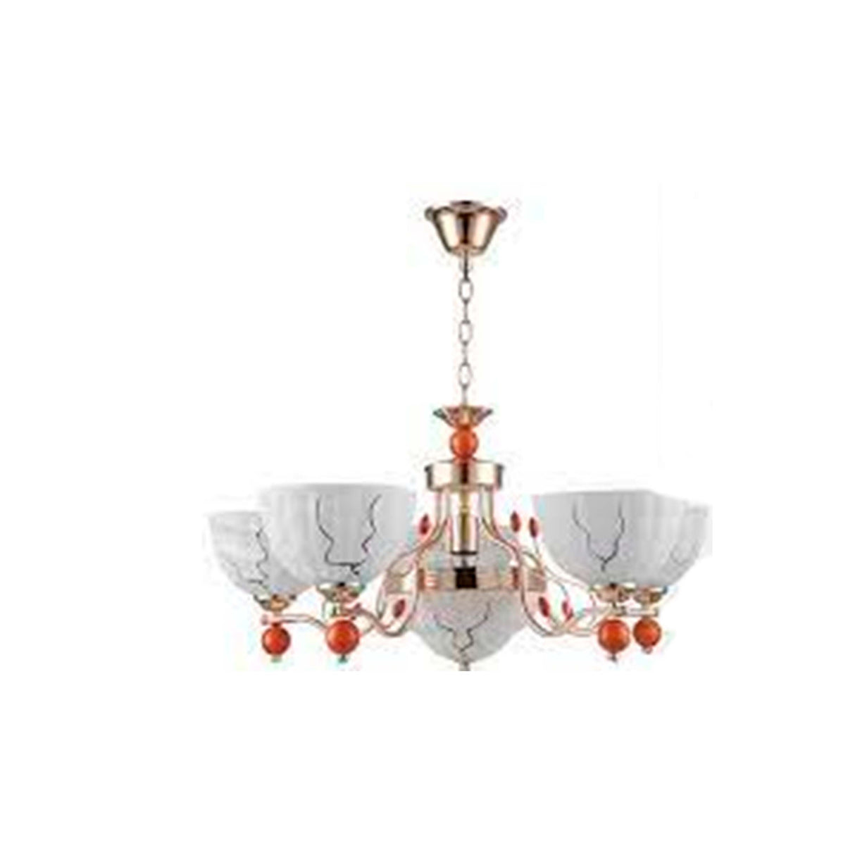 606GD CANDIL GRIETAS DORADO 5L620XH550MME27 6X60W IIDSA *** HASTA AGOTAR ***