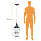 COLGANTE METÁLICO TECNOLITE POLARIS 1.33M DE ALTURA 60W BASE E27 NO INCLUYE FOCO ***TECNOLITE HAE***