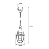 COLGANTE METÁLICO TECNOLITE POLARIS 1.33M DE ALTURA 60W BASE E27 NO INCLUYE FOCO ***TECNOLITE HAE***