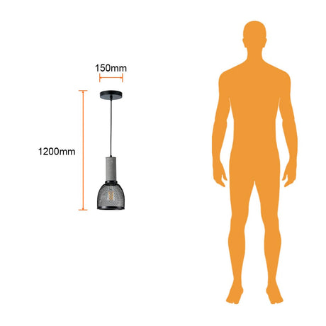 LUMINARIO S/LAMP E27 CEM